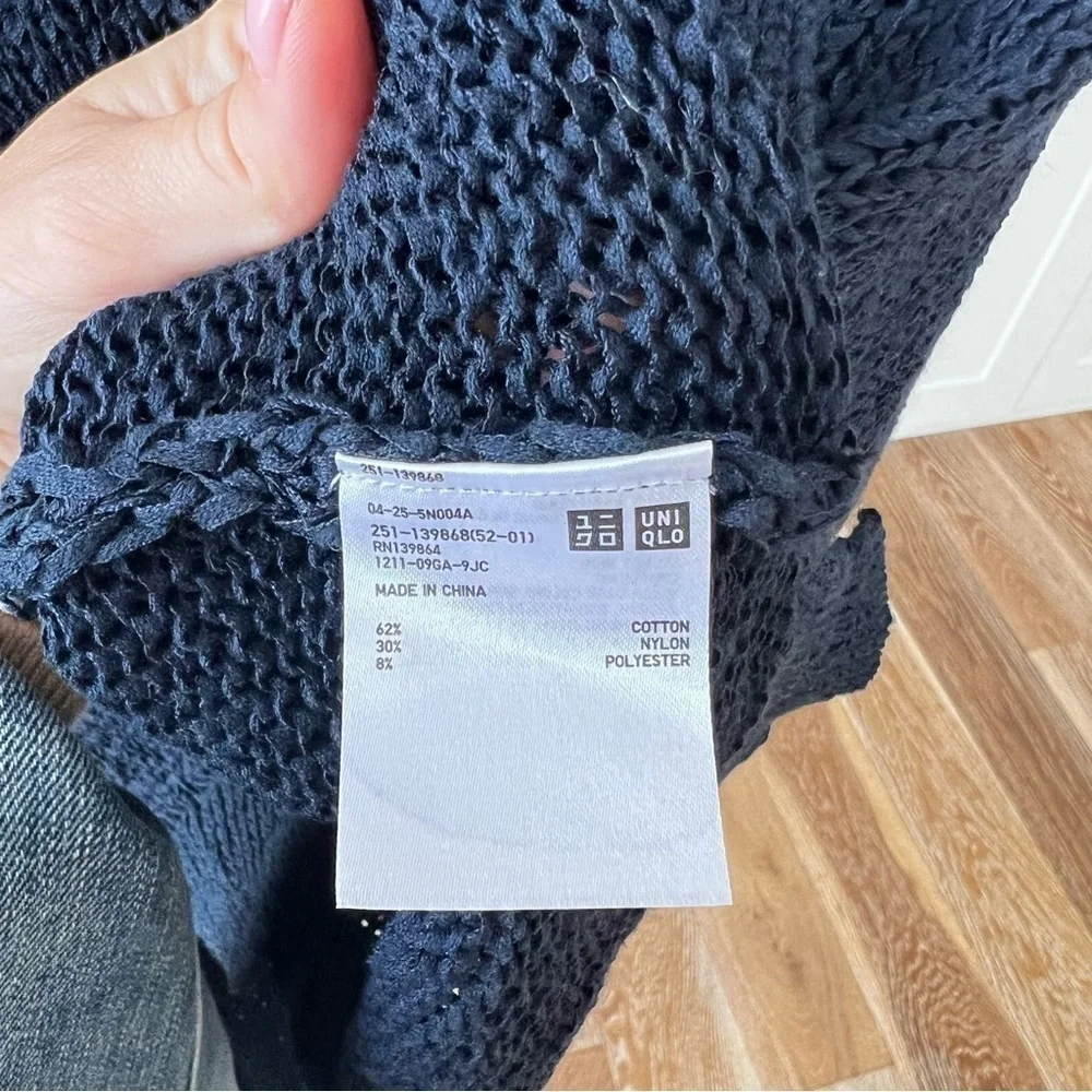 Uniqlo Summer Cotton Navy Sweater sz.S - Picture 5 of 8